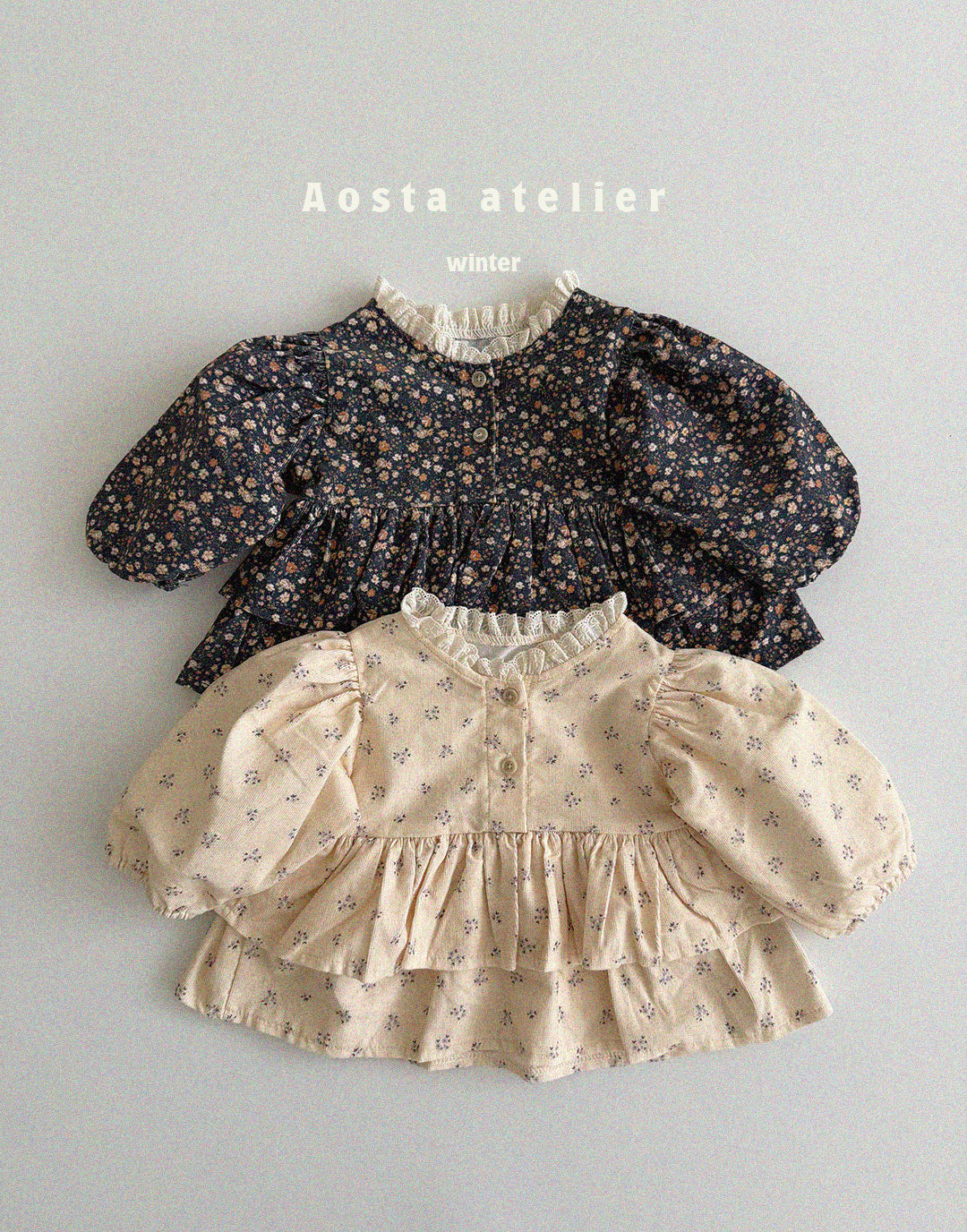 Little floral sweater dress