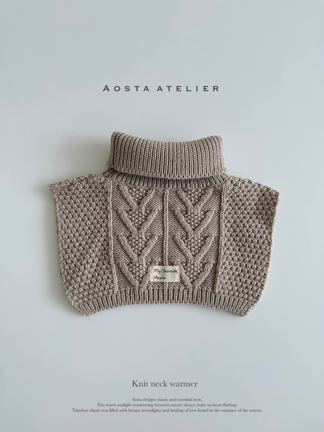 Knit neck warmer