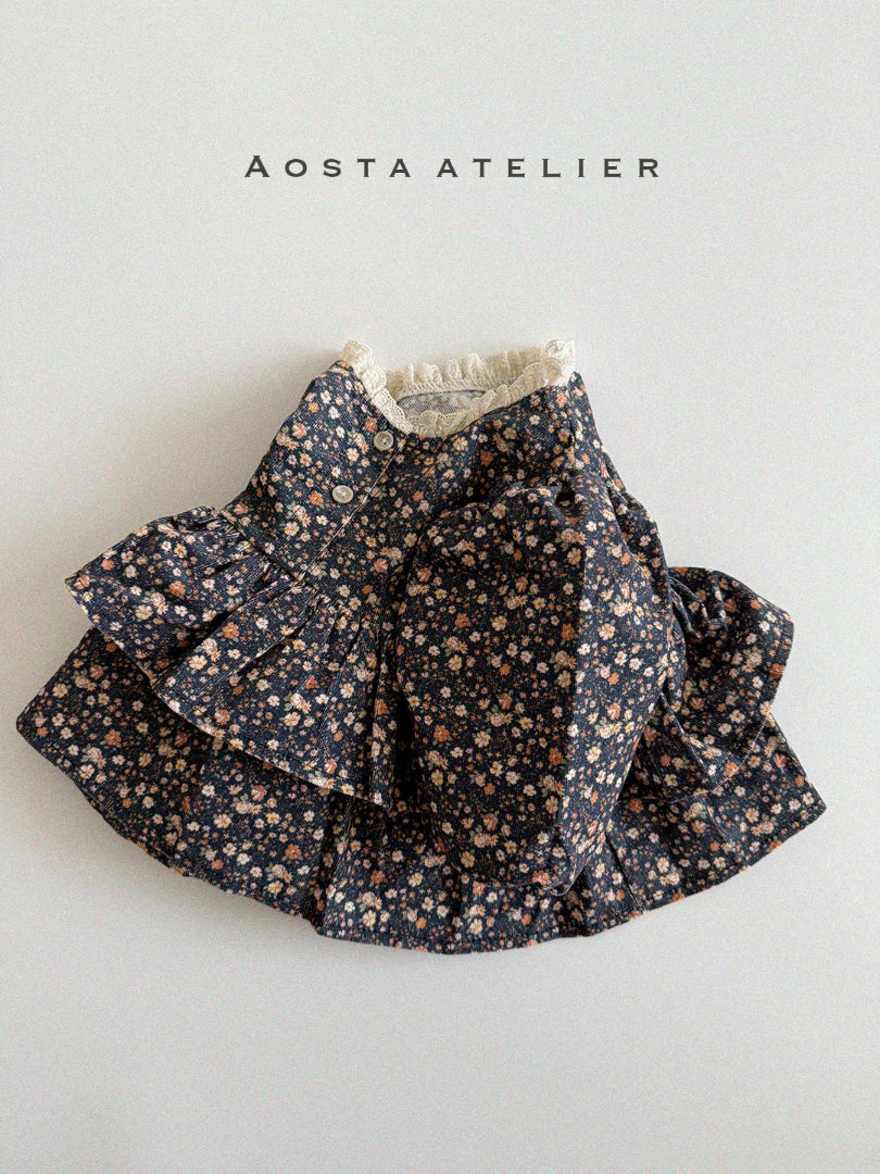Little floral sweater dress
