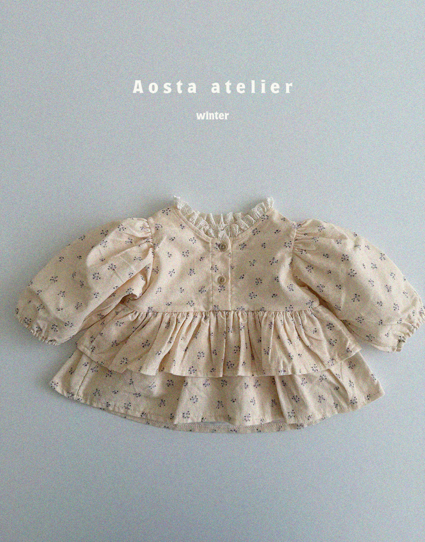 Little floral sweater dress