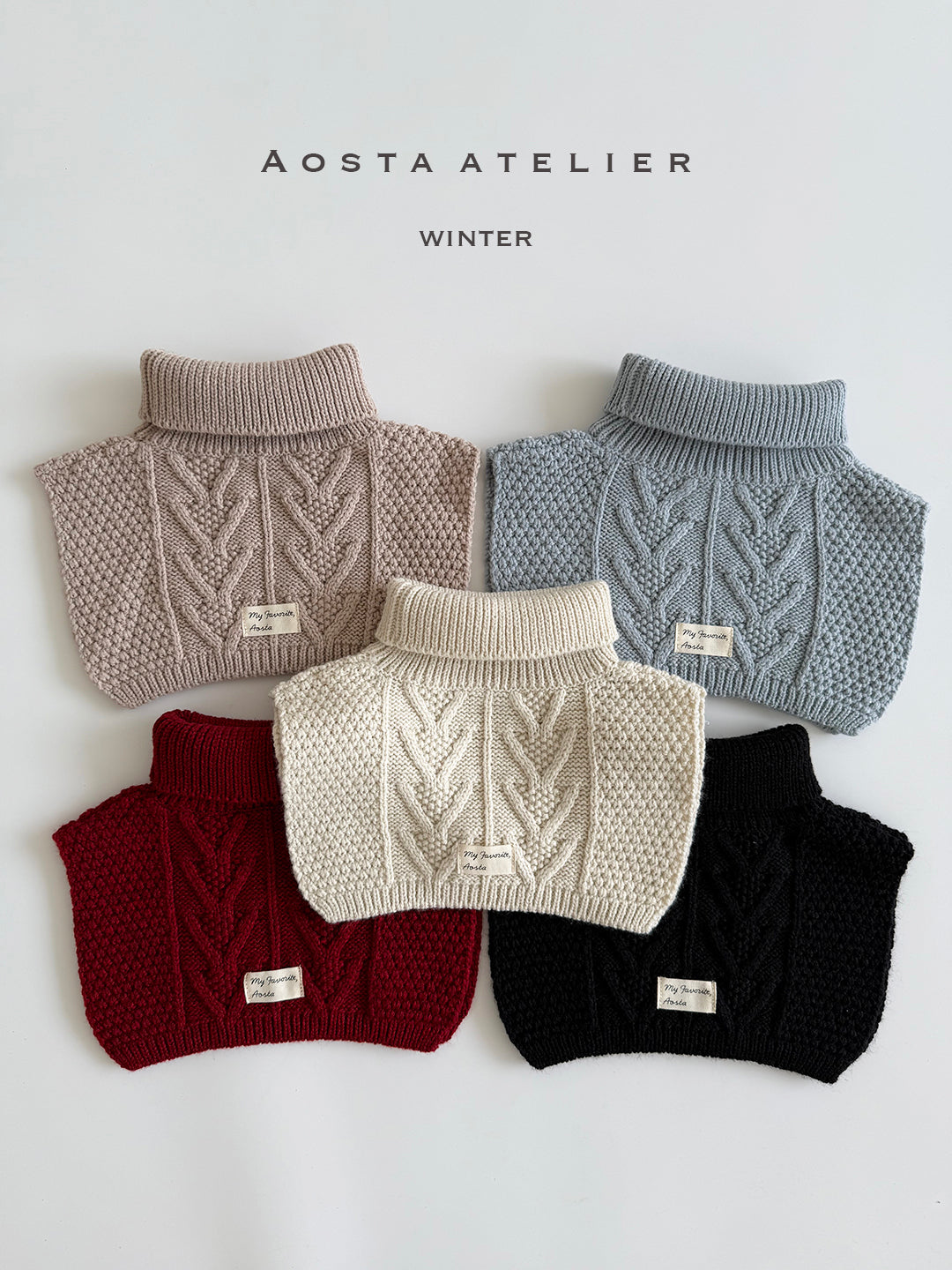 Knit neck warmer