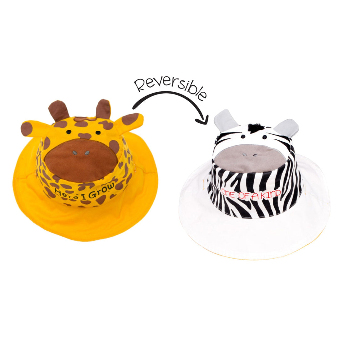 Reversible Kids UPF50+ Patterned Sun Hat